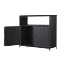 Outdoor Storage Cabinet Box Garage Wicker Shed Tools Shelf Chest Garden