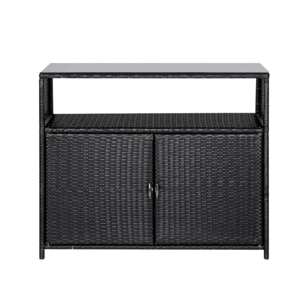 Outdoor Storage Cabinet Box Garage Wicker Shed Tools Shelf Chest Garden - Furniture > Outdoor > Outdoor Storage Boxes - Rivercity House & Home Co. (ABN 18 642 972 209) - Affordable Modern Furniture Australia