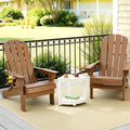 Outdoor Table and Chairs HDPE Folding Adirondack Beach Chair Patio Furniture