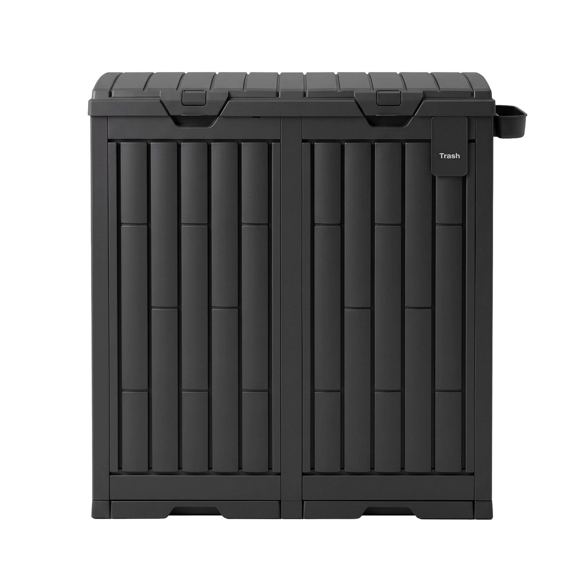 Outdoor Trash Cans Dual Compartment Trash Can 220L Black - Furniture > Outdoor > Outdoor Storage Boxes - Rivercity House & Home Co. (ABN 18 642 972 209) - Affordable Modern Furniture Australia