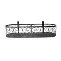 Oval Plant Stand for Indoor and Outdoor Use - Black