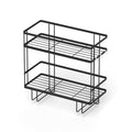 Over Toilet 2 Tier Bathroom Storage Rack Shelf Organiser - Black