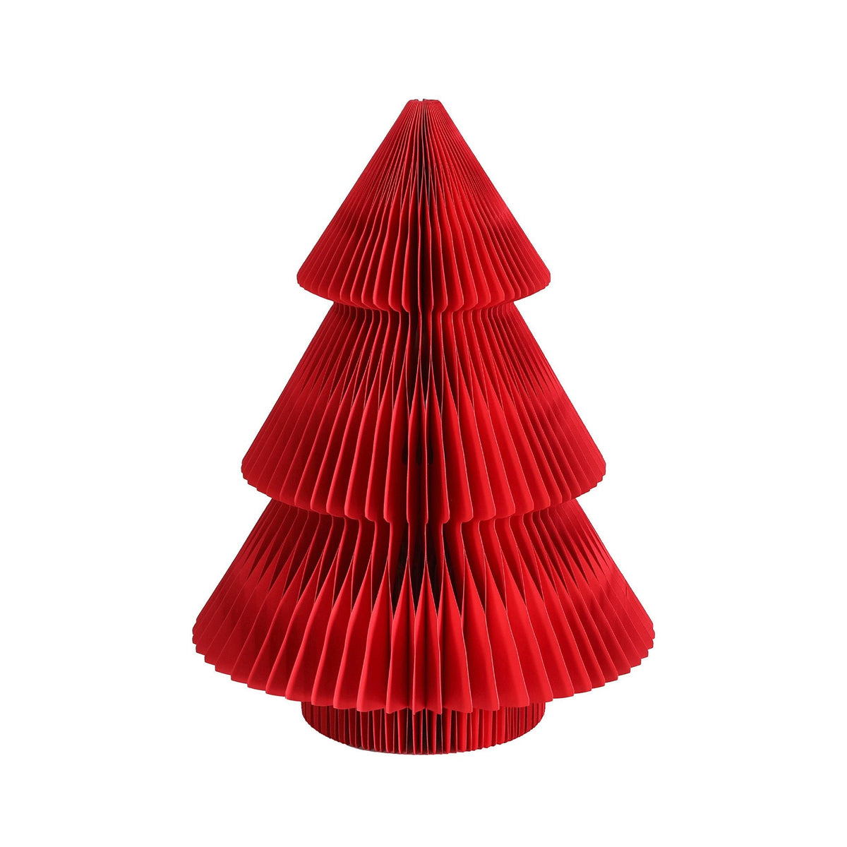 Paper Christmas Tree 47CM w/ Star Topper Xmas Decoration Tabletop Red DIY Ornament Set - Occasions > Christmas > Christmas Trees - Rivercity House & Home Co. (ABN 18 642 972 209) - Affordable Modern Furniture Australia