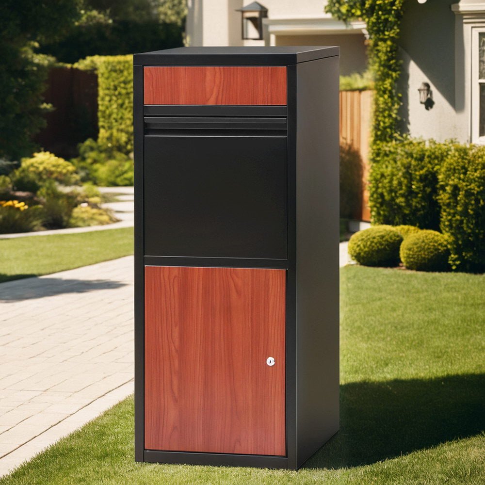 Parcel Letterbox Drop Box Package Black - Home & Garden > Storage > Storage Cabinets & Lockers - Rivercity House & Home Co. (ABN 18 642 972 209) - Affordable Modern Furniture Australia