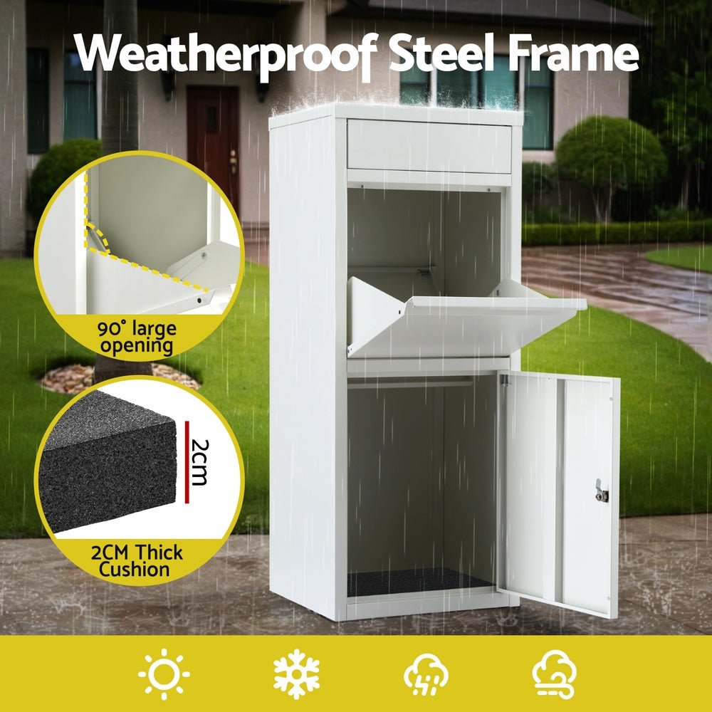 Parcel Letterbox Drop Box Package White - Commercial > Packaging > Postage Satchels & Boxes - Rivercity House & Home Co. (ABN 18 642 972 209) - Affordable Modern Furniture Australia