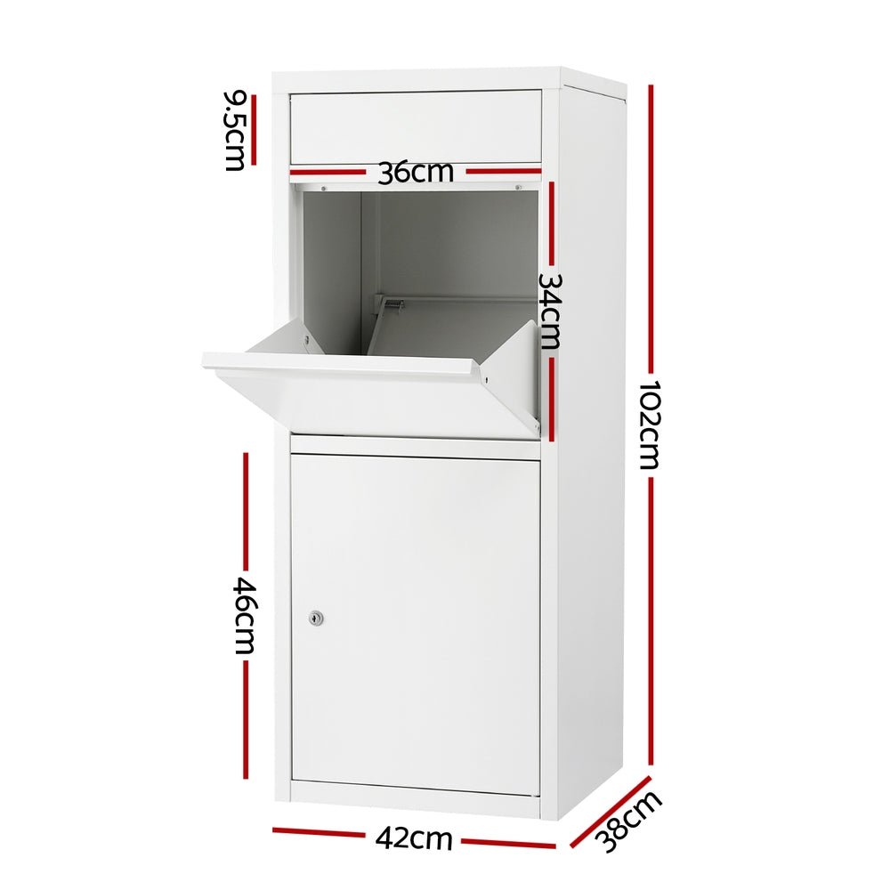 Parcel Letterbox Drop Box Package White - Commercial > Packaging > Postage Satchels & Boxes - Rivercity House & Home Co. (ABN 18 642 972 209) - Affordable Modern Furniture Australia