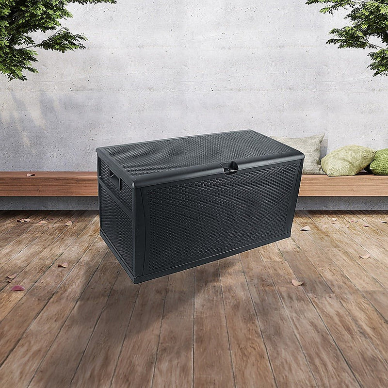 Patio Deck Box Outdoor Storage Plastic Bench Box 450 Litre - Rivercity House & Home Co. (ABN 18 642 972 209) - Affordable Modern Furniture Australia