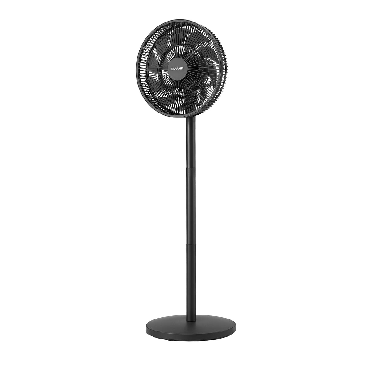 Pedestal Fan with Remote, 7 Speeds, 3 Heights, DC Motor - Black - Appliances > Fans > Portable Fans - Rivercity House & Home Co. (ABN 18 642 972 209) - Affordable Modern Furniture Australia