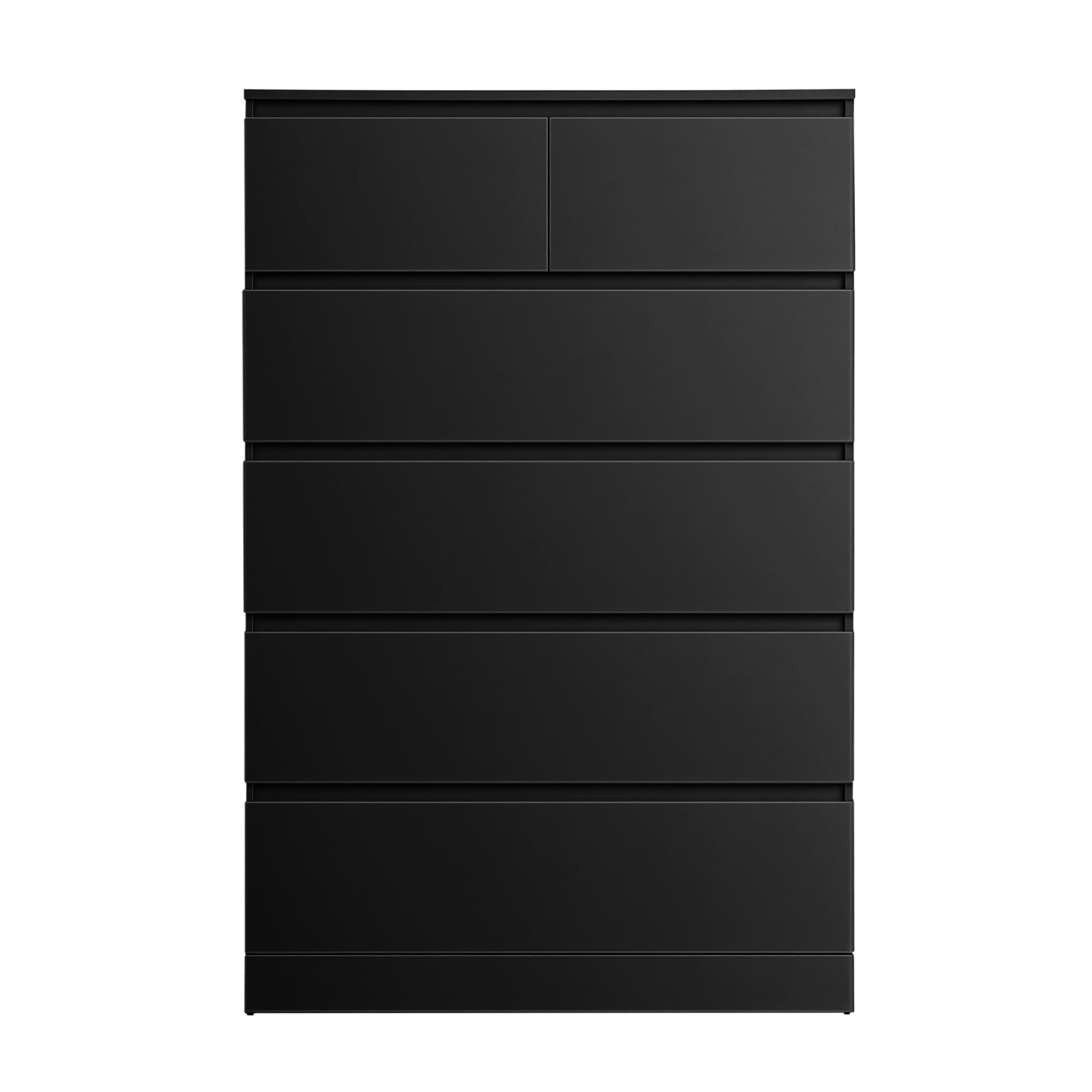 Pepe 6 - Drawer Tallboy Chest of Drawers - Black - Furniture > Bedroom > Dressers - Rivercity House & Home Co. (ABN 18 642 972 209) - Affordable Modern Furniture Australia