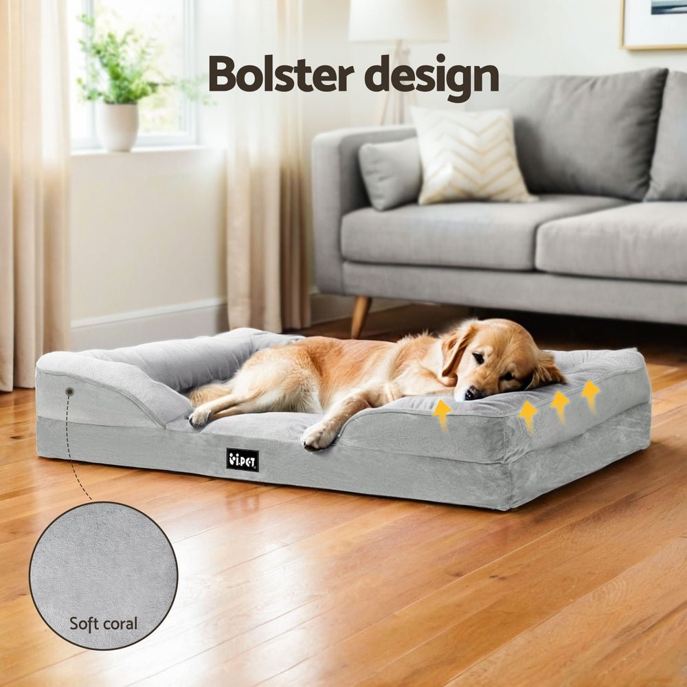 Pet Bed Dog Calming Soft Cushion Egg Crate Large Sofa Washable Removable - Pet Care > Dog Supplies - Rivercity House & Home Co. (ABN 18 642 972 209) - Affordable Modern Furniture Australia
