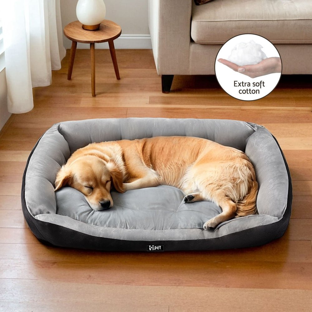 Pet Bed Dog Cat Calming Soft Sleeping Comfy Plush Mat Cave Washable Black - Pet Care > Dog Supplies - Rivercity House & Home Co. (ABN 18 642 972 209) - Affordable Modern Furniture Australia
