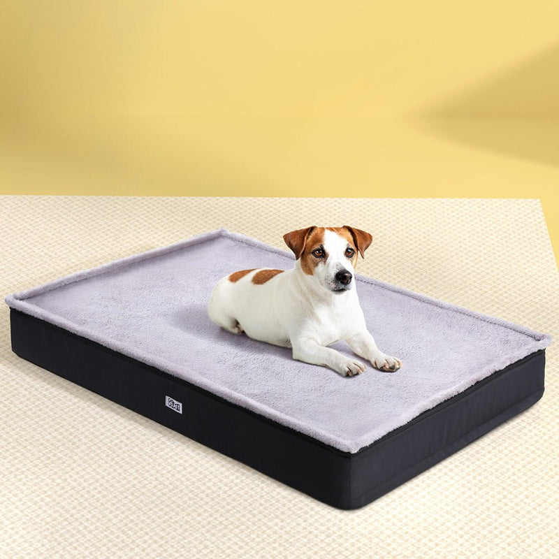 Pet Bed Dog Cat Large Calming Soft Sofa Foam Cushion Washable Cover Grey - Pet Care > Dog Supplies > Dog Beds - Rivercity House & Home Co. (ABN 18 642 972 209) - Affordable Modern Furniture Australia