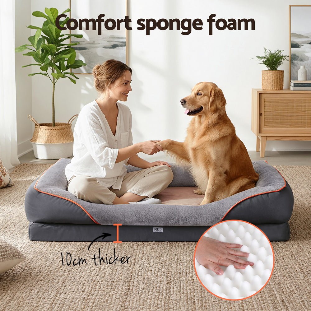 Pet Bed Orthopedic Washable Dog Bed Plush Fleece Sofa Cushion Mat - Pet Care > Dog Supplies > Dog Beds - Rivercity House & Home Co. (ABN 18 642 972 209) - Affordable Modern Furniture Australia