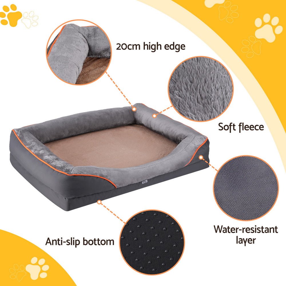 Pet Bed Orthopedic Washable Dog Bed Plush Fleece Sofa Cushion Mat - Pet Care > Dog Supplies > Dog Beds - Rivercity House & Home Co. (ABN 18 642 972 209) - Affordable Modern Furniture Australia