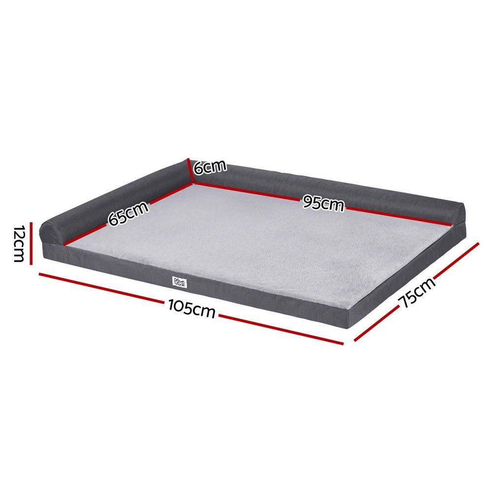 Pet Bed Plush Soft Cushion Egg Crate Large Sofa Platform Removable Washable - Pet Care > Dog Supplies > Dog Beds - Rivercity House & Home Co. (ABN 18 642 972 209) - Affordable Modern Furniture Australia
