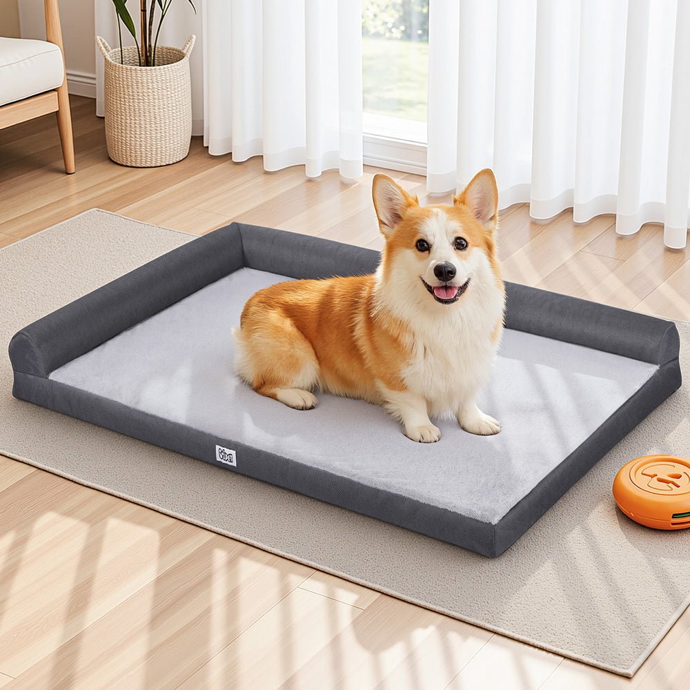 Pet Bed Plush Soft Cushion Egg Crate Large Sofa Platform Removable Washable - Pet Care > Dog Supplies > Dog Beds - Rivercity House & Home Co. (ABN 18 642 972 209) - Affordable Modern Furniture Australia