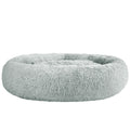Pet Calming Bed Extra Large 110cm Light Grey Washable