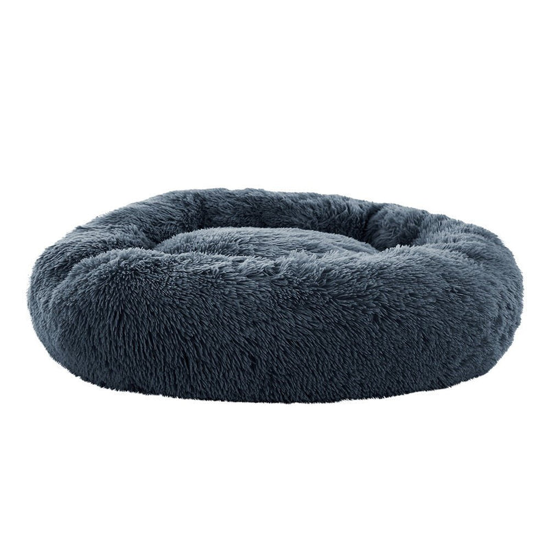 Pet Calming Bed Large 90cm Dark Grey Washable - Rivercity House & Home Co. (ABN 18 642 972 209) - Affordable Modern Furniture Australia