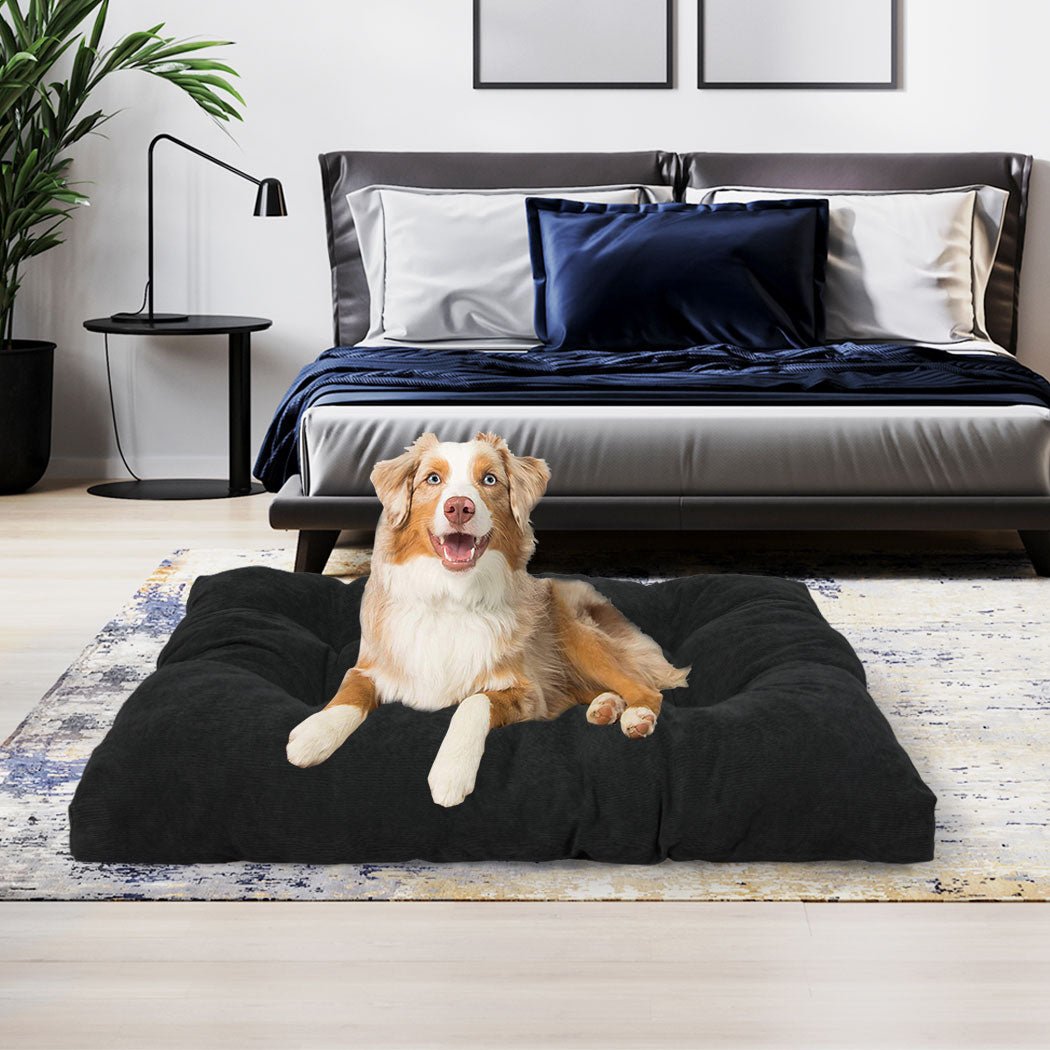 Pet Calming Bed Large Dog Cat Cushion - Dark Grey - Rivercity House & Home Co. (ABN 18 642 972 209) - Affordable Modern Furniture Australia