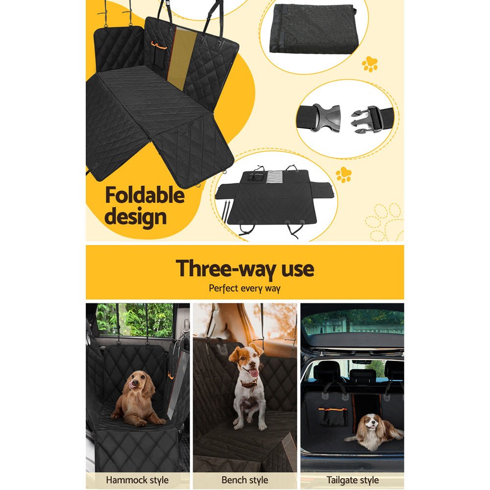 Pet Car Seat Cover Dog Hammock Waterproof Non-Slip Protector Mat - Black - Auto Accessories > Auto Accessories Others > Automotive Decor - Rivercity House & Home Co. (ABN 18 642 972 209) - Affordable Modern Furniture Australia