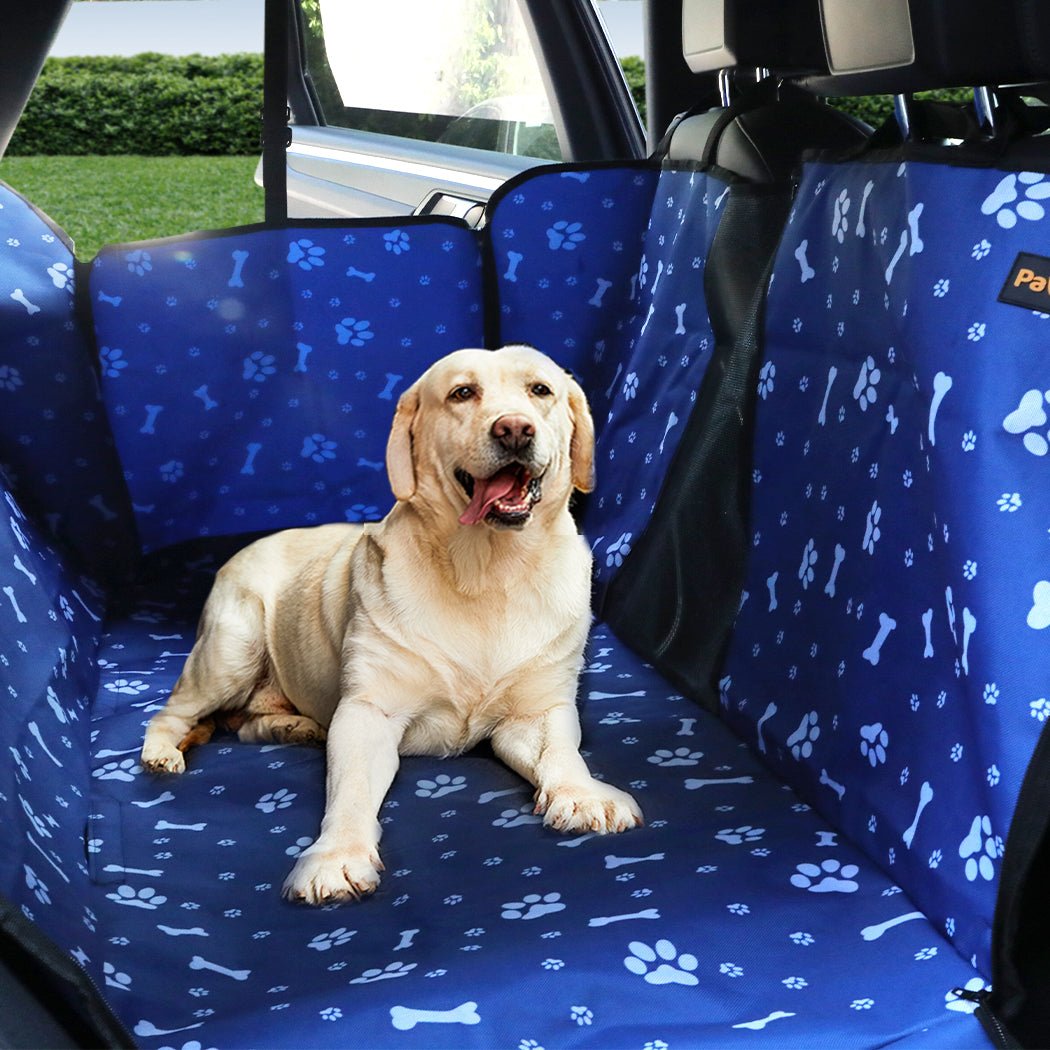 Pet Car Seat Cover Hammock with Storage Pockets - Blue - Rivercity House & Home Co. (ABN 18 642 972 209) - Affordable Modern Furniture Australia