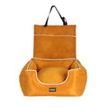 Pet Car Seat Travel Safety Carrier with Adjustable Belt - Orange