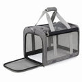 Pet Carrier Bag Foldable Dog Cat Durable Crate Travel Cage Portable Car Kennel Grey