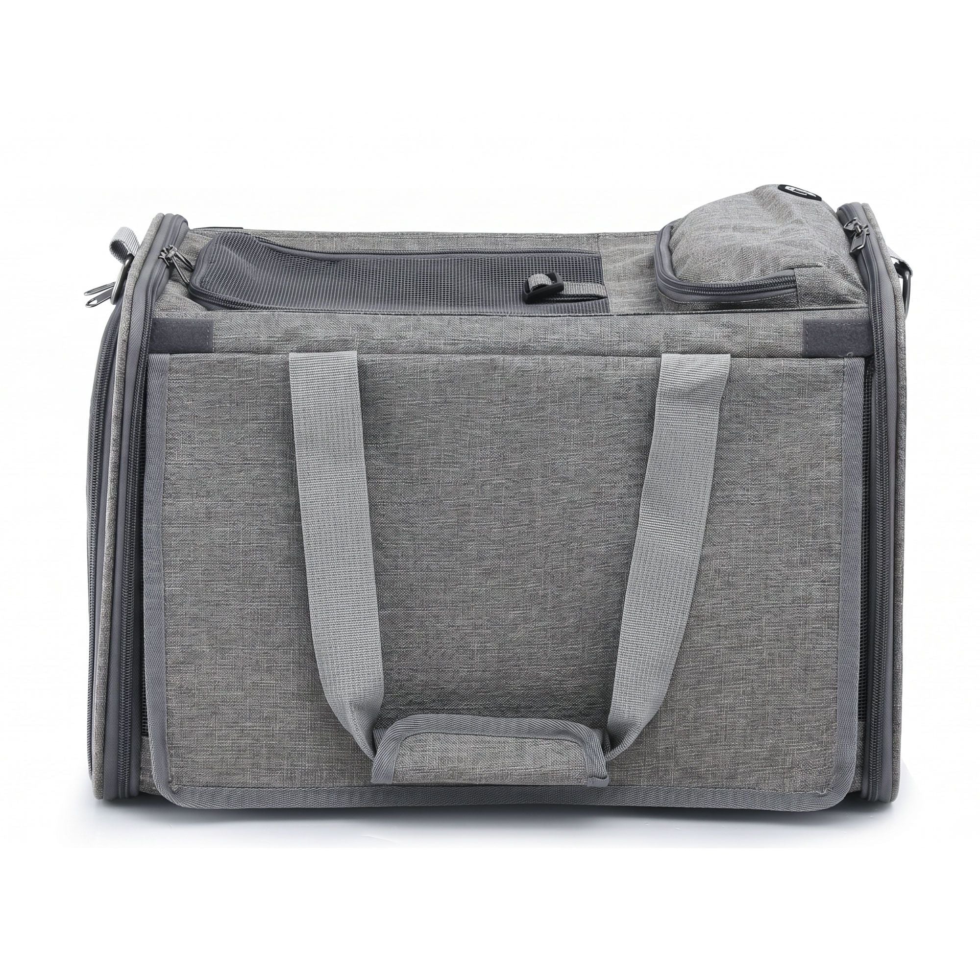 Pet Carrier Bag Foldable Dog Cat Durable Crate Travel Cage Portable Car Kennel Grey - Pet Care > Dog Supplies > Dog Carriers & Crates - Rivercity House & Home Co. (ABN 18 642 972 209) - Affordable Modern Furniture Australia
