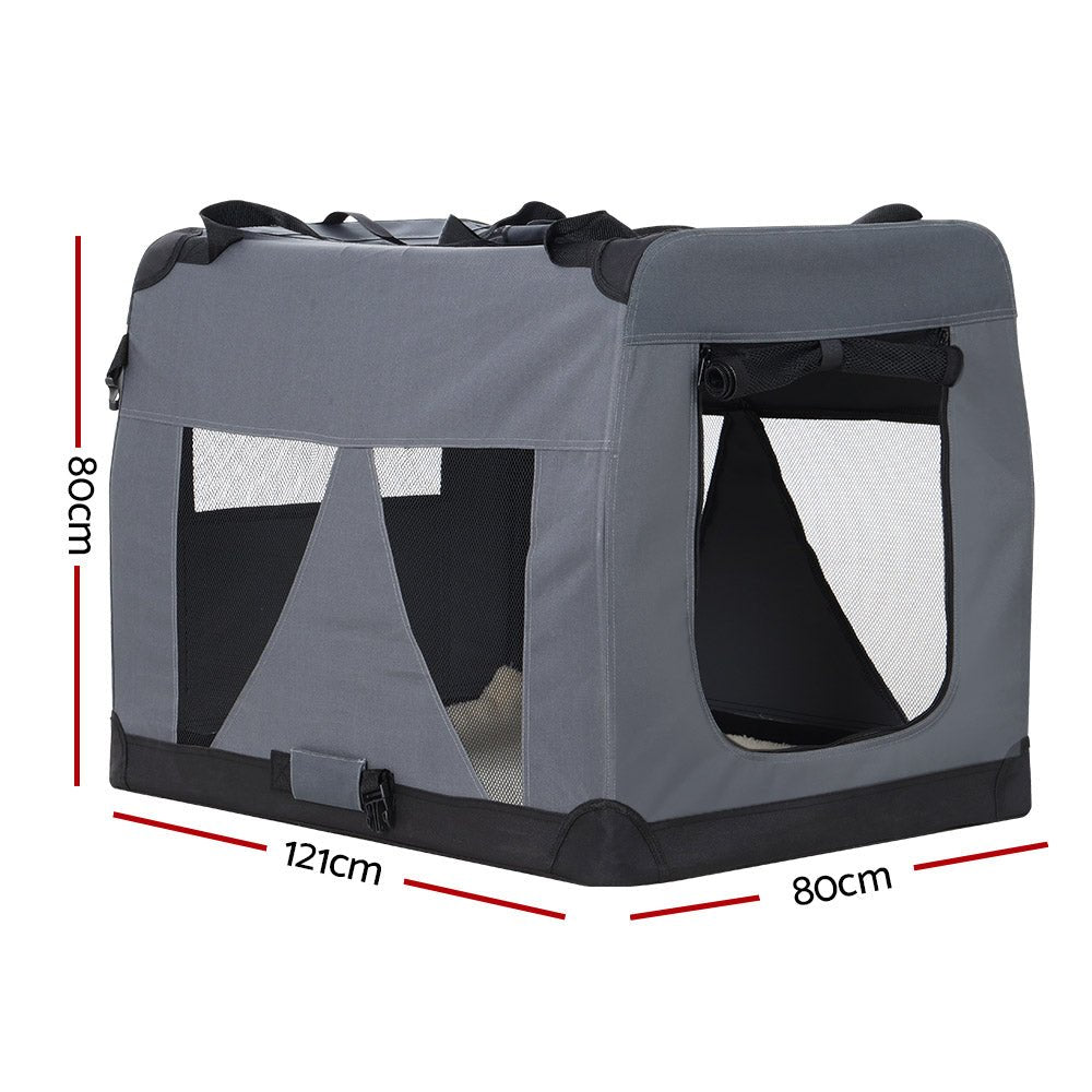 Pet Carrier Soft Crate Dog Cat Travel 121x80CM Portable Foldable Car 4XL - Pet Care > Cat Supplies > Cat Carriers & Crates - Rivercity House & Home Co. (ABN 18 642 972 209) - Affordable Modern Furniture Australia