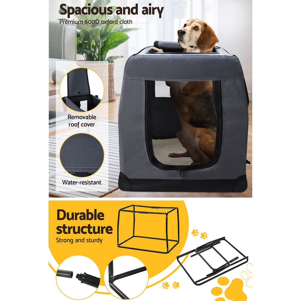 Pet Carrier Soft Crate Dog Cat Travel 121x80CM Portable Foldable Car 4XL - Pet Care > Cat Supplies > Cat Carriers & Crates - Rivercity House & Home Co. (ABN 18 642 972 209) - Affordable Modern Furniture Australia