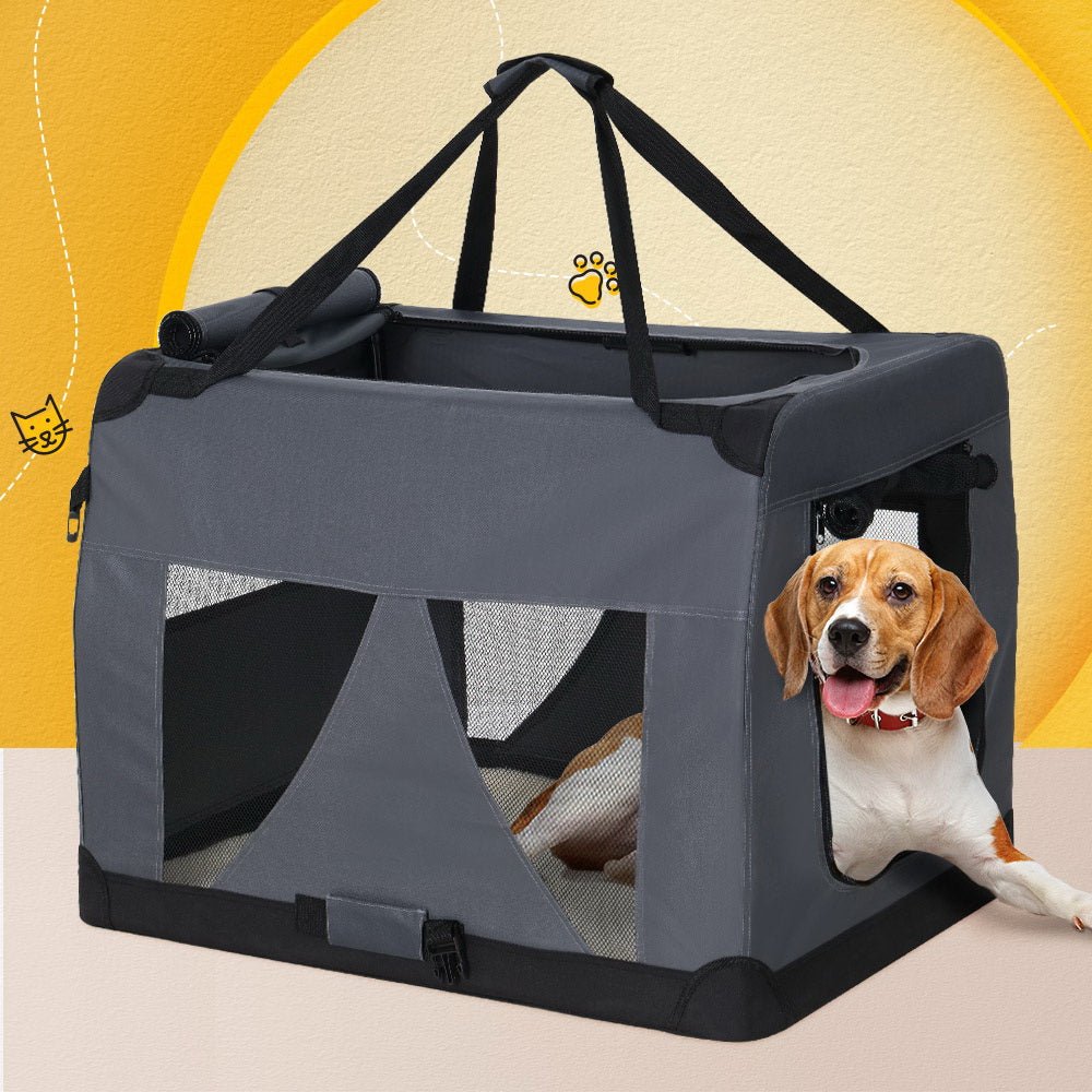 Pet Carrier Soft Crate Dog Cat Travel 121x80CM Portable Foldable Car 4XL - Pet Care > Cat Supplies > Cat Carriers & Crates - Rivercity House & Home Co. (ABN 18 642 972 209) - Affordable Modern Furniture Australia