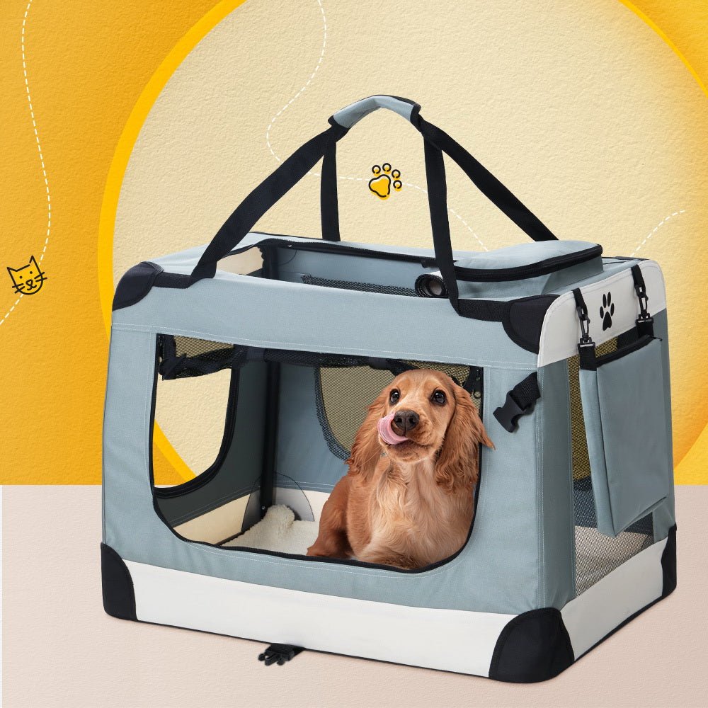 Pet Carrier Soft Crate Dog Cat Travel 70x52CM Portable Foldable Car Large - Pet Care > Cat Supplies > Cat Carriers & Crates - Rivercity House & Home Co. (ABN 18 642 972 209) - Affordable Modern Furniture Australia