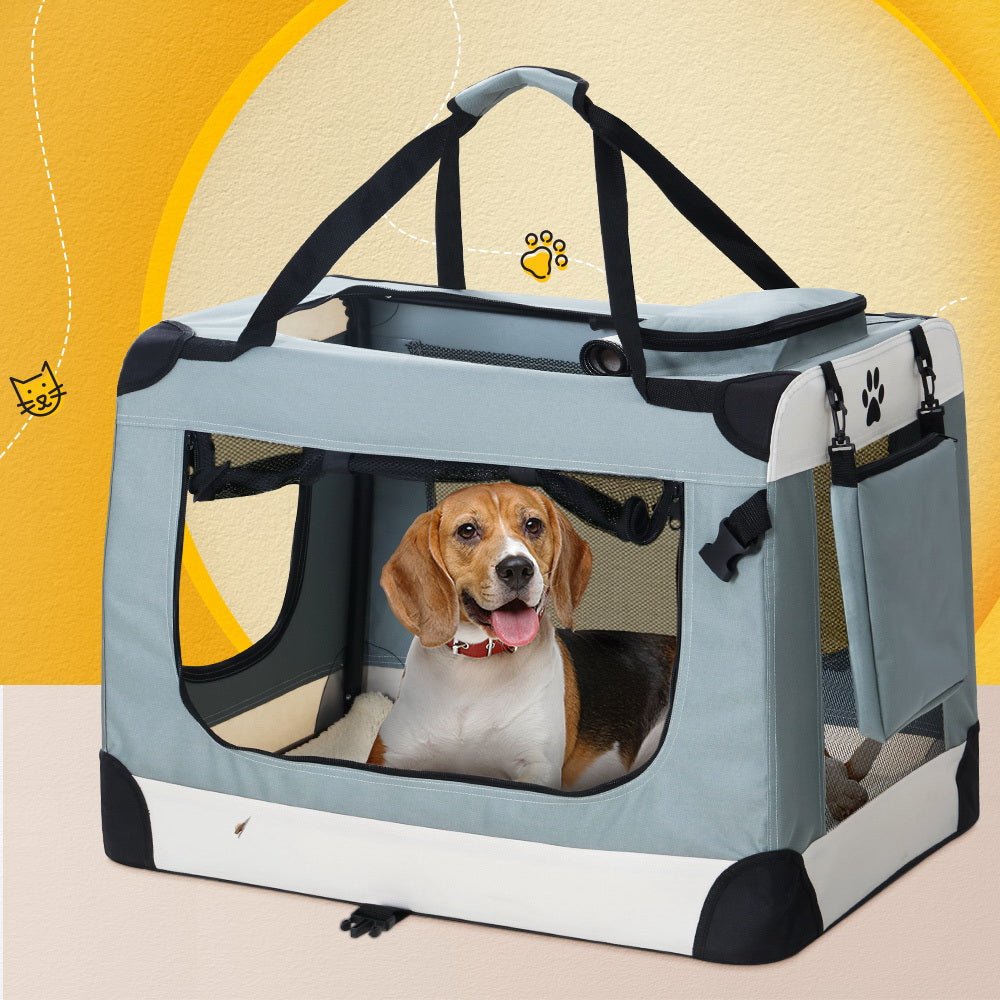Pet Carrier Soft Crate Dog Cat Travel 90x61CM Portable Foldable Car 2XL - Pet Care > Cat Supplies > Cat Carriers & Crates - Rivercity House & Home Co. (ABN 18 642 972 209) - Affordable Modern Furniture Australia