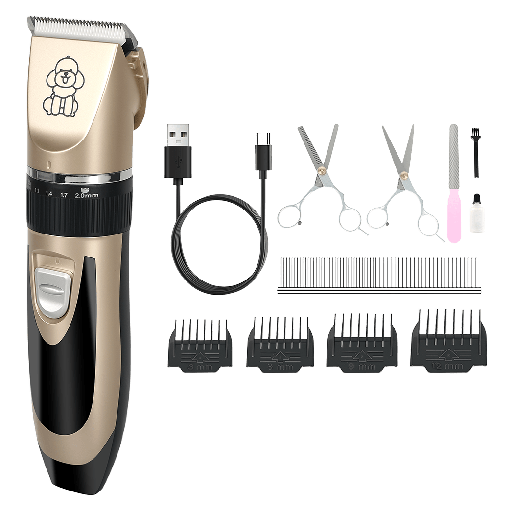 Pet Clipper Grooming Trimmer Kit for Cats and Dogs - Gold - Rivercity House & Home Co. (ABN 18 642 972 209) - Affordable Modern Furniture Australia