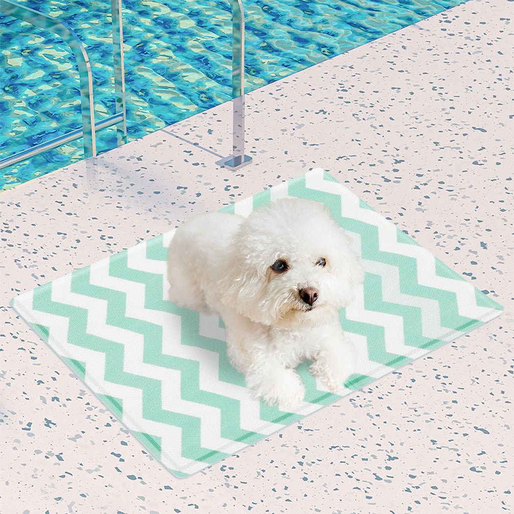 Pet Cooling Mat 40x50cm with Textured Surface - Green - Rivercity House & Home Co. (ABN 18 642 972 209) - Affordable Modern Furniture Australia