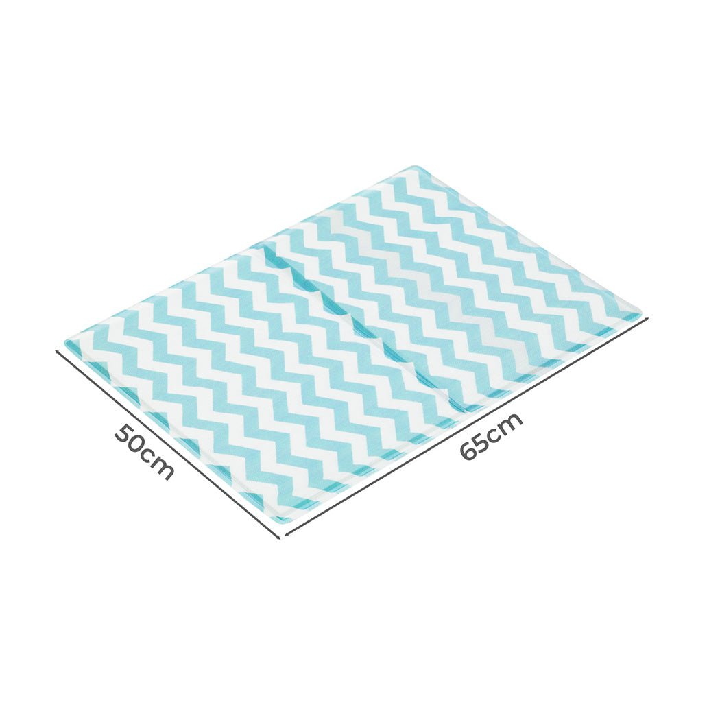 Pet Cooling Mat 50x65cm with Textured Surface - Blue - Rivercity House & Home Co. (ABN 18 642 972 209) - Affordable Modern Furniture Australia