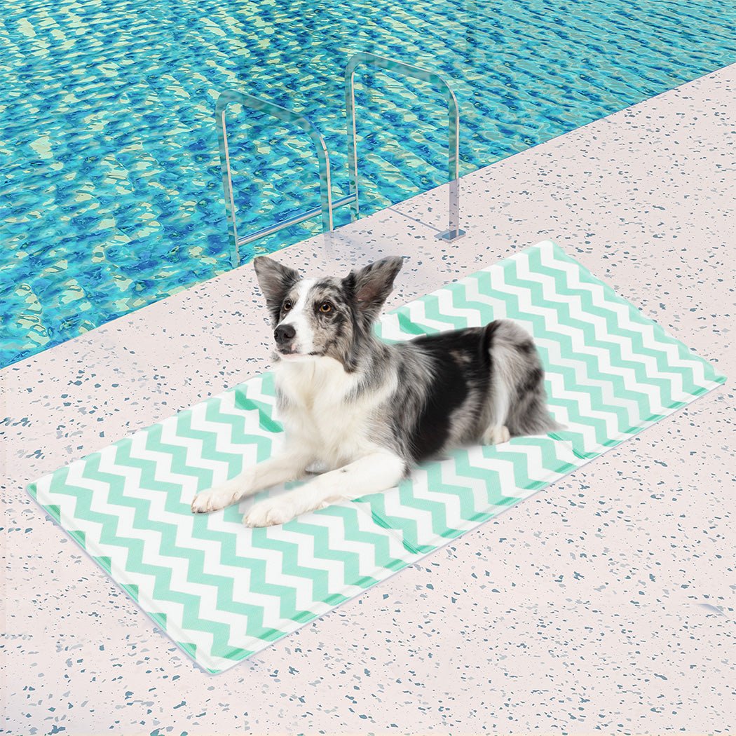 Pet Cooling Mat 50x90cm with Textured Surface - Green - Rivercity House & Home Co. (ABN 18 642 972 209) - Affordable Modern Furniture Australia