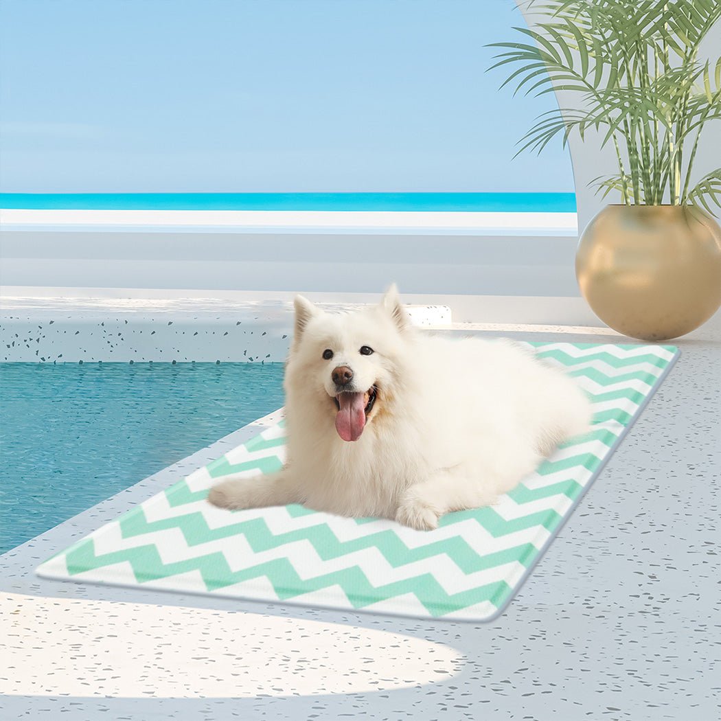 Pet Cooling Mat 50x90cm with Textured Surface - Green - Rivercity House & Home Co. (ABN 18 642 972 209) - Affordable Modern Furniture Australia
