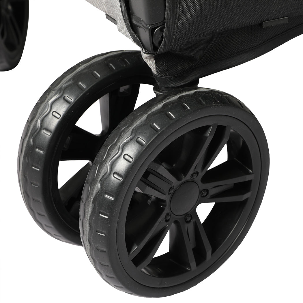 Pet Dog and Cat Stroller Pram Carrier - Black and Grey - Rivercity House & Home Co. (ABN 18 642 972 209) - Affordable Modern Furniture Australia