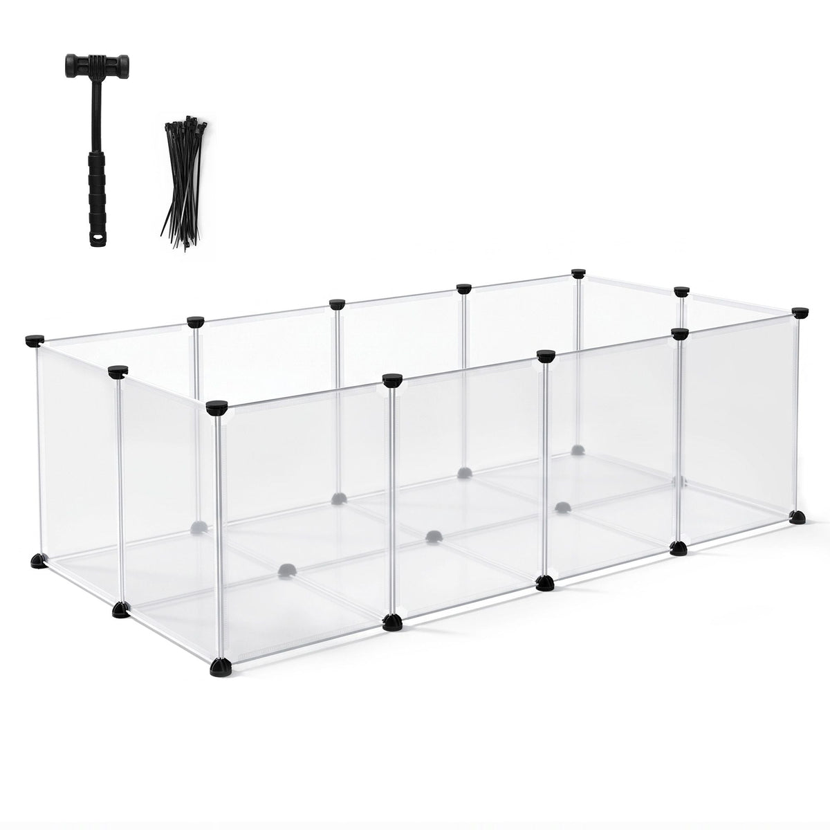 Pet Dog Playpen 20-Panel DIY Enclosure with Baseboard for Small Animals and Rabbits - Pet Care > Dog Supplies > Dog Playpens & Gates - Rivercity House & Home Co. (ABN 18 642 972 209) - Affordable Modern Furniture Australia