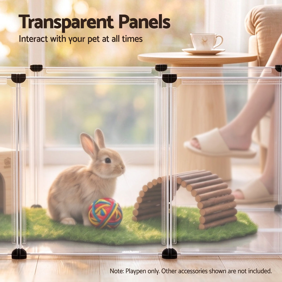 Pet Dog Playpen 20-Panel DIY Enclosure with Baseboard for Small Animals and Rabbits - Pet Care > Dog Supplies > Dog Playpens & Gates - Rivercity House & Home Co. (ABN 18 642 972 209) - Affordable Modern Furniture Australia