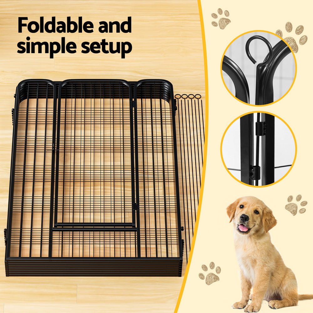 Pet Dog Playpen 48" Enclosure 8 Panel Cage Kennel Puppy Fence Play Pen - Pet Care > Dog Supplies > Dog Playpens & Gates - Rivercity House & Home Co. (ABN 18 642 972 209) - Affordable Modern Furniture Australia