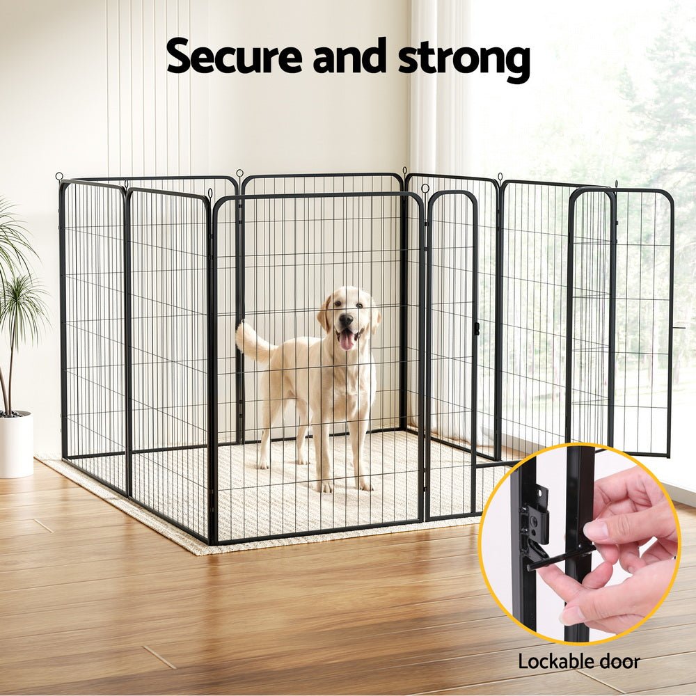 Pet Dog Playpen 48" Enclosure 8 Panel Cage Kennel Puppy Fence Play Pen - Pet Care > Dog Supplies > Dog Playpens & Gates - Rivercity House & Home Co. (ABN 18 642 972 209) - Affordable Modern Furniture Australia