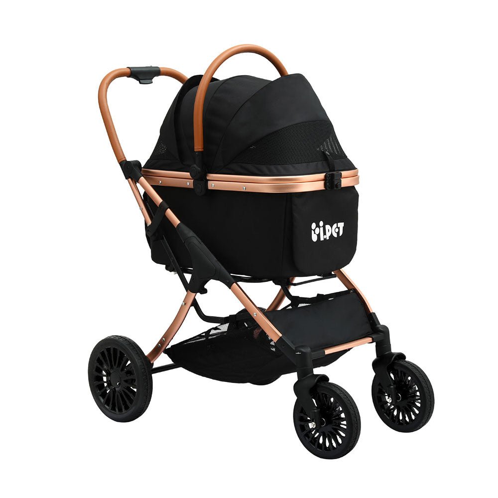 Pet Dog Stroller Pram Large Cat Carrier Travel Pushchair Foldable 4 Wheels - Pet Care > Dog Supplies > Dog Carriers & Crates - Rivercity House & Home Co. (ABN 18 642 972 209) - Affordable Modern Furniture Australia
