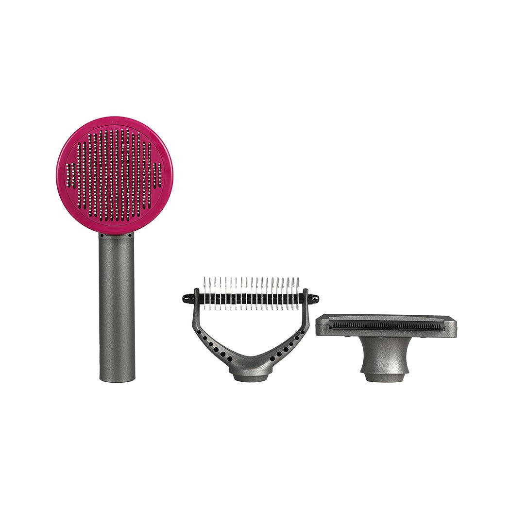 Pet Grooming Kit with 3 Tools and One - Click Cleaning - Black - Rivercity House & Home Co. (ABN 18 642 972 209) - Affordable Modern Furniture Australia