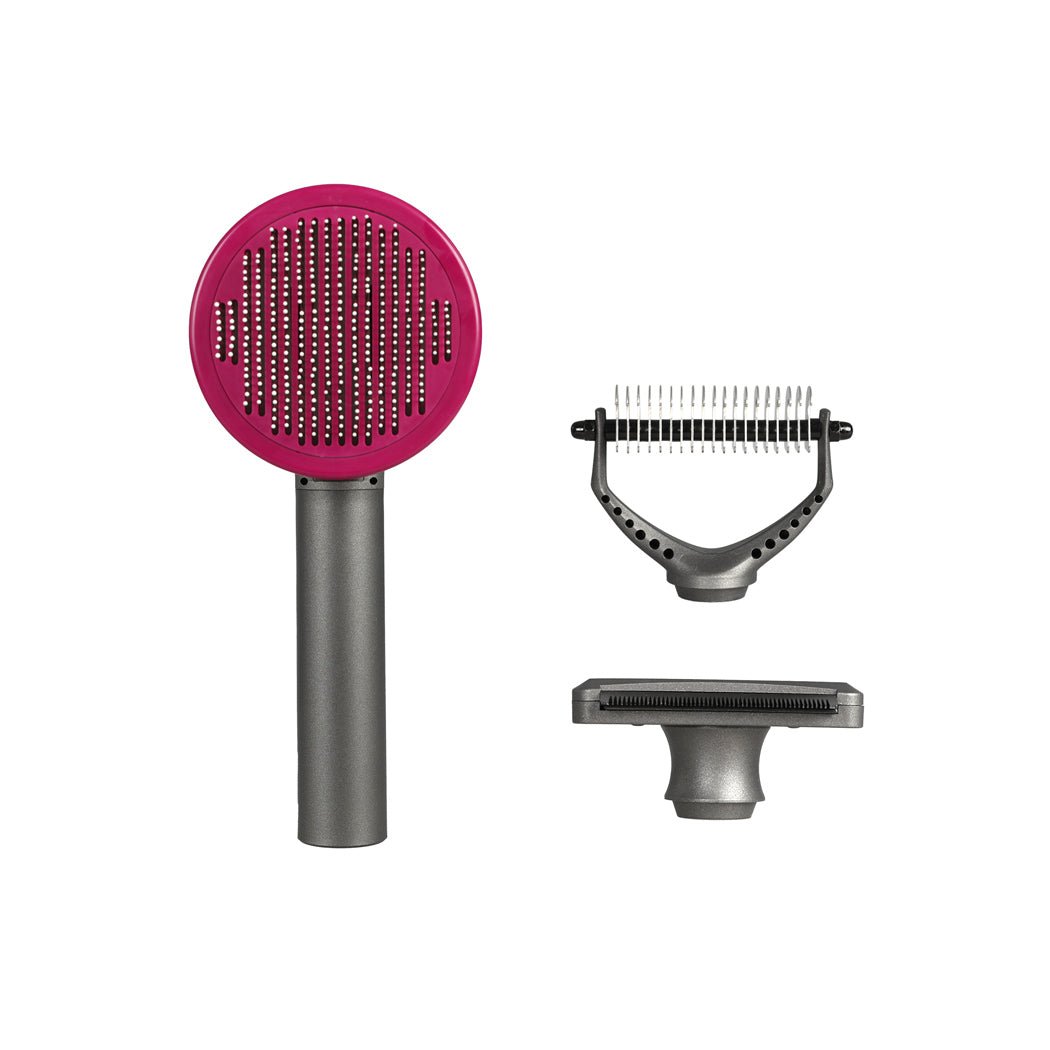 Pet Grooming Kit with 3 Tools and One - Click Cleaning - Black - Rivercity House & Home Co. (ABN 18 642 972 209) - Affordable Modern Furniture Australia
