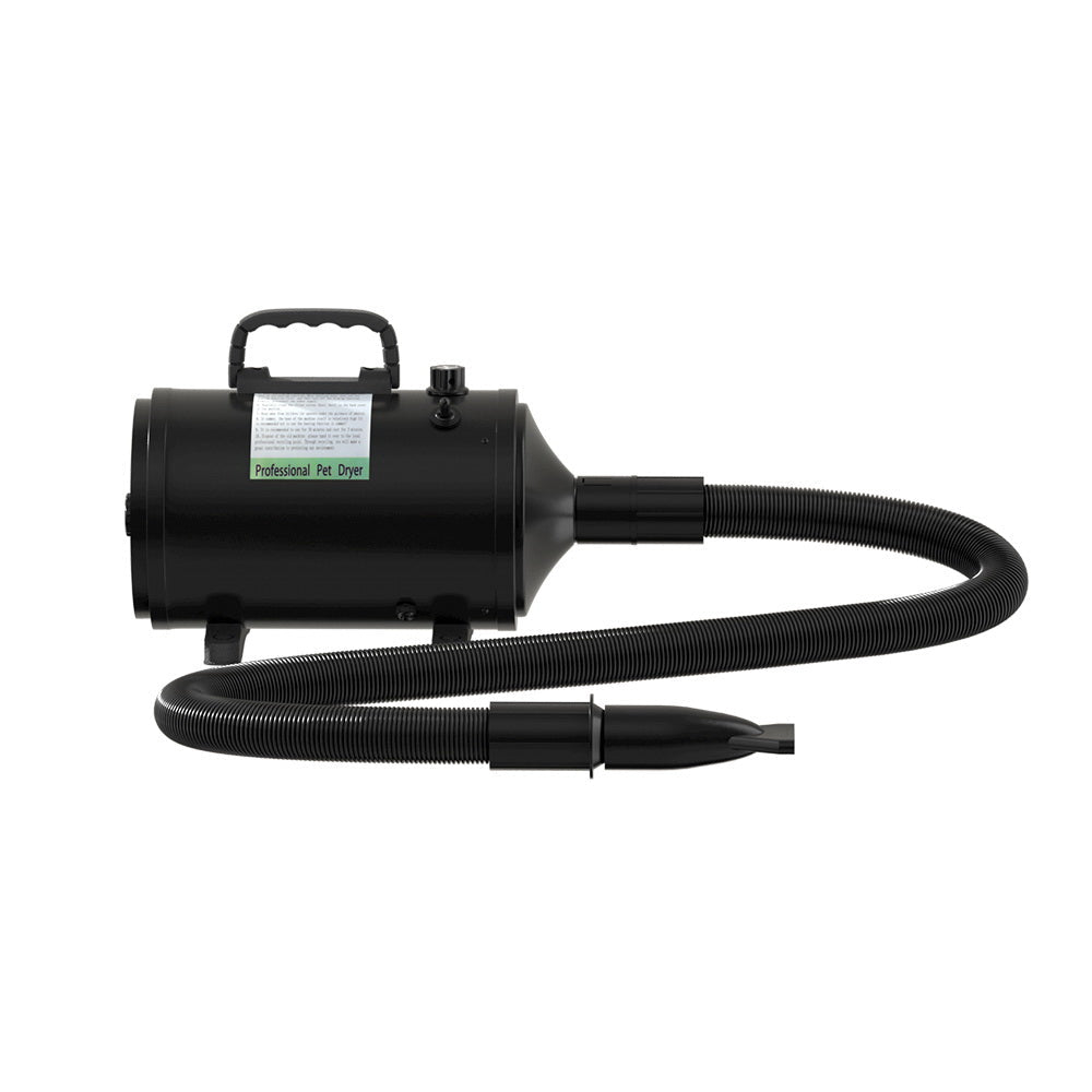 Pet Hair Dryer for Dog and Cat Grooming with Low Noise Speed Blower Heater - Black - Pet Care > Cleaning & Maintenance > Pet Cleaning Supplies - Rivercity House & Home Co. (ABN 18 642 972 209) - Affordable Modern Furniture Australia