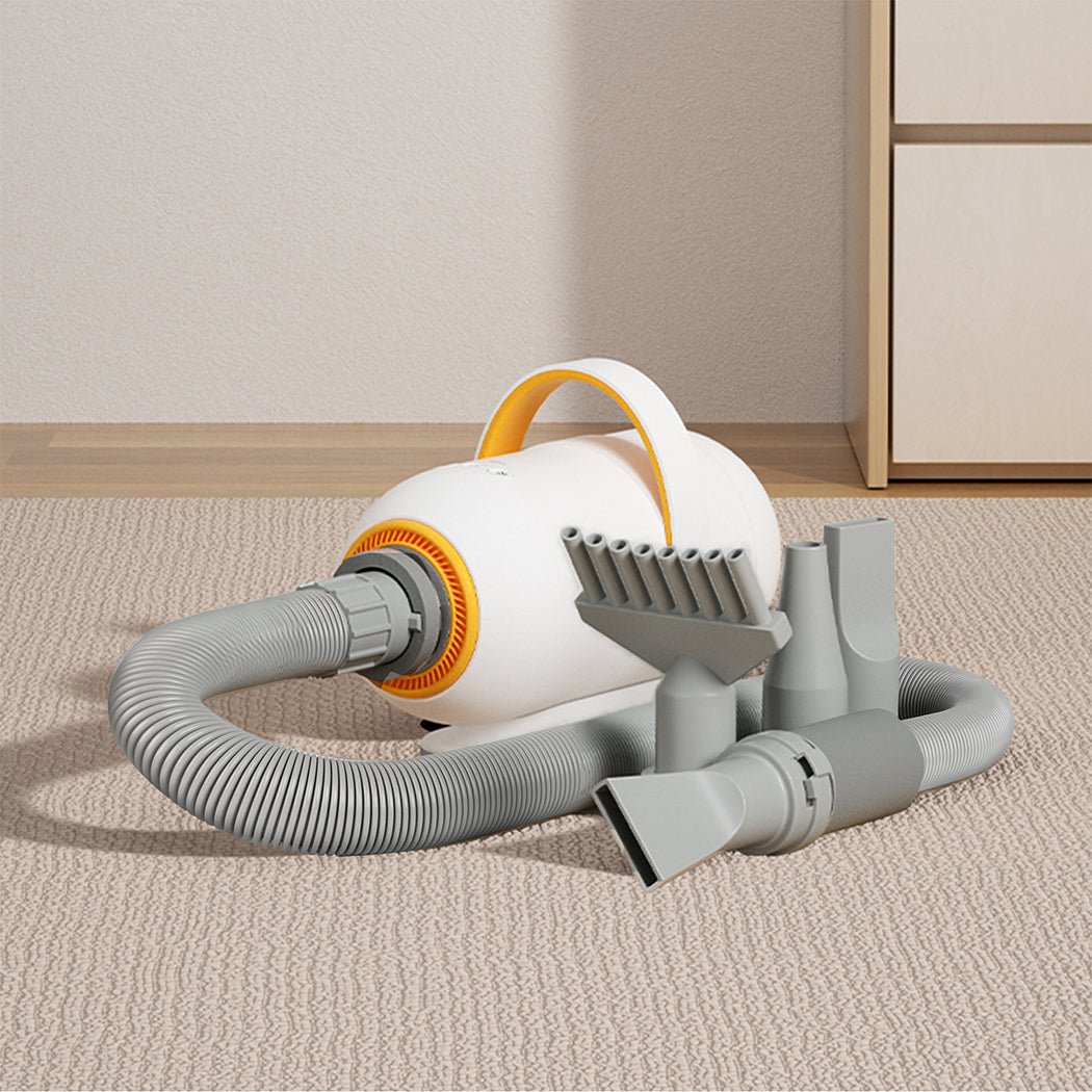 Pet Hair Dryer Grooming for Dogs and Cats with 4 Nozzles - White - Rivercity House & Home Co. (ABN 18 642 972 209) - Affordable Modern Furniture Australia