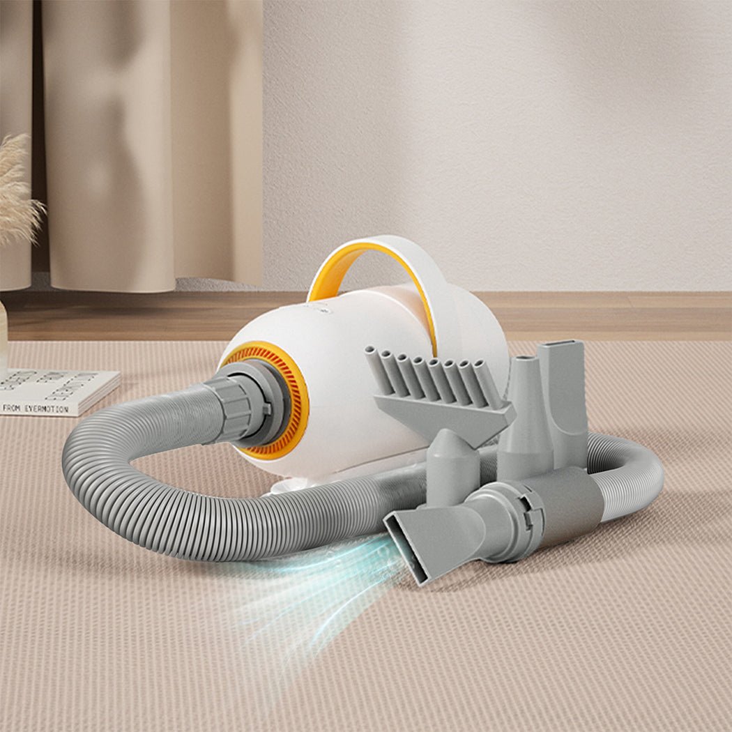 Pet Hair Dryer Grooming for Dogs and Cats with 4 Nozzles - White - Rivercity House & Home Co. (ABN 18 642 972 209) - Affordable Modern Furniture Australia