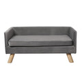 Pet Sofa Bed with Plush Cushion for Small to Medium Dogs - Grey
